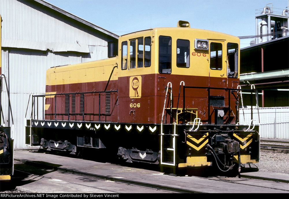 Modesto & Empire Traction GE 70t #606 at old diesel shop.